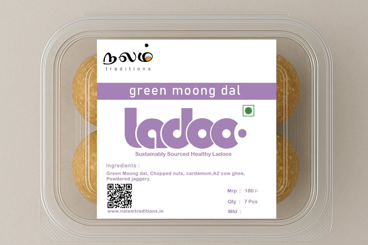 Green moong dal laddu
