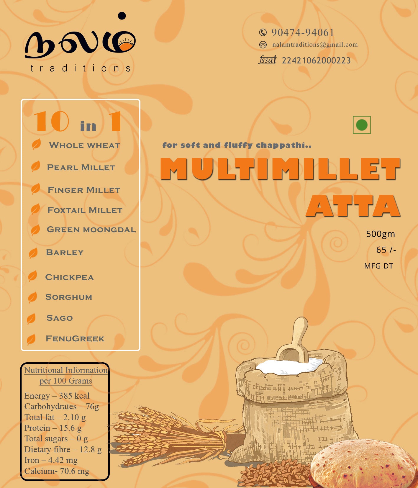 Multi-Millet wheat flour