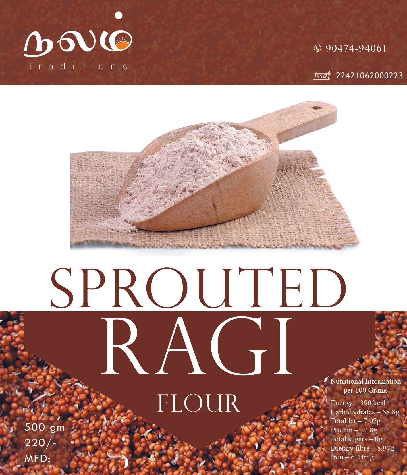 Sprouted Ragi flour