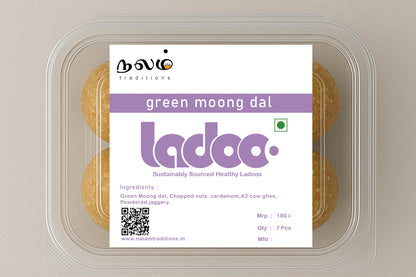 Green moong dal laddu